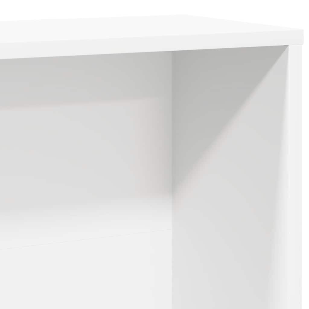 vidaXL Βιβλιοθήκη Λευκή 60x24x120 εκ. από Επεξεργασμένο Ξύλο