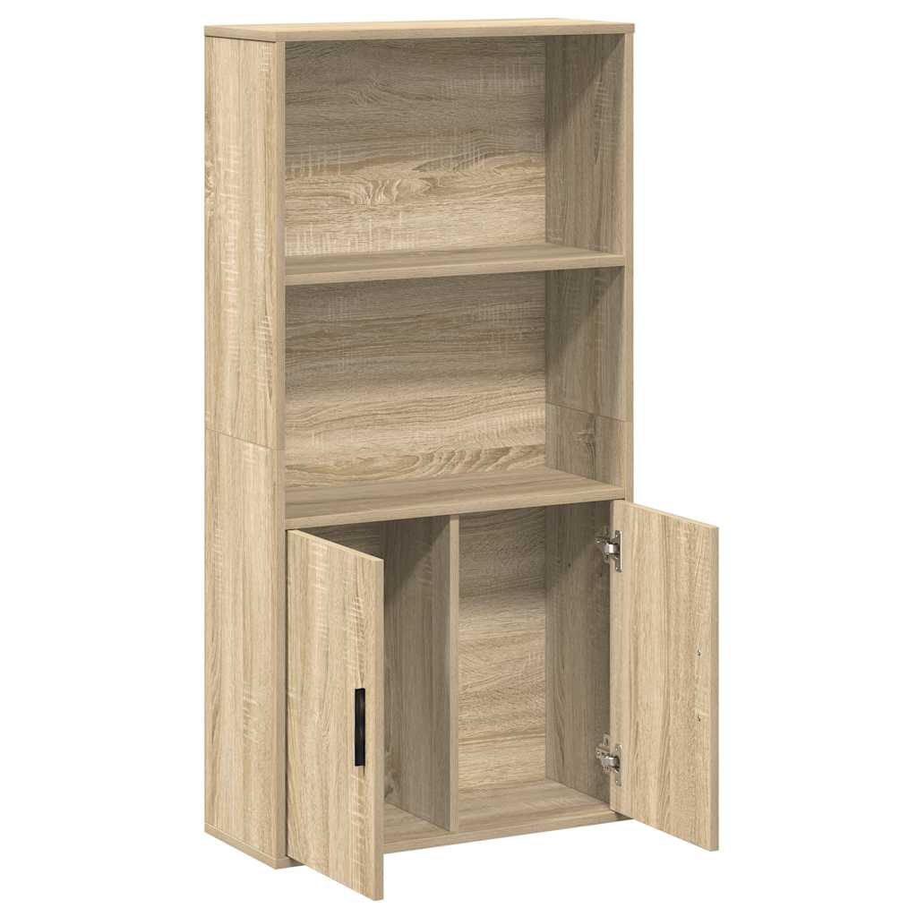 vidaXL Βιβλιοθήκη Sonoma Δρυς 60x24x120 εκ. από Επεξεργασμένο Ξύλο