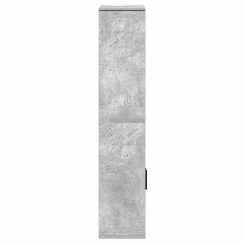 vidaXL Βιβλιοθήκη Γκρι Σκυροδέματος 60x24x120 εκ. Επεξεργ. Ξύλο