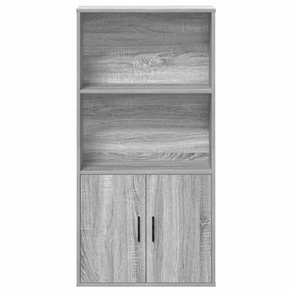 vidaXL Βιβλιοθήκη Γκρι Sonoma 60x24x120 εκ. από Επεξεργασμένο Ξύλο