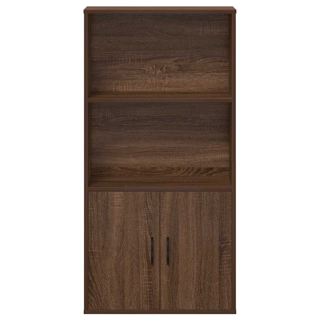 vidaXL Βιβλιοθήκη Καφέ Δρυς 60x24x120 εκ. από Επεξεργασμένο Ξύλο