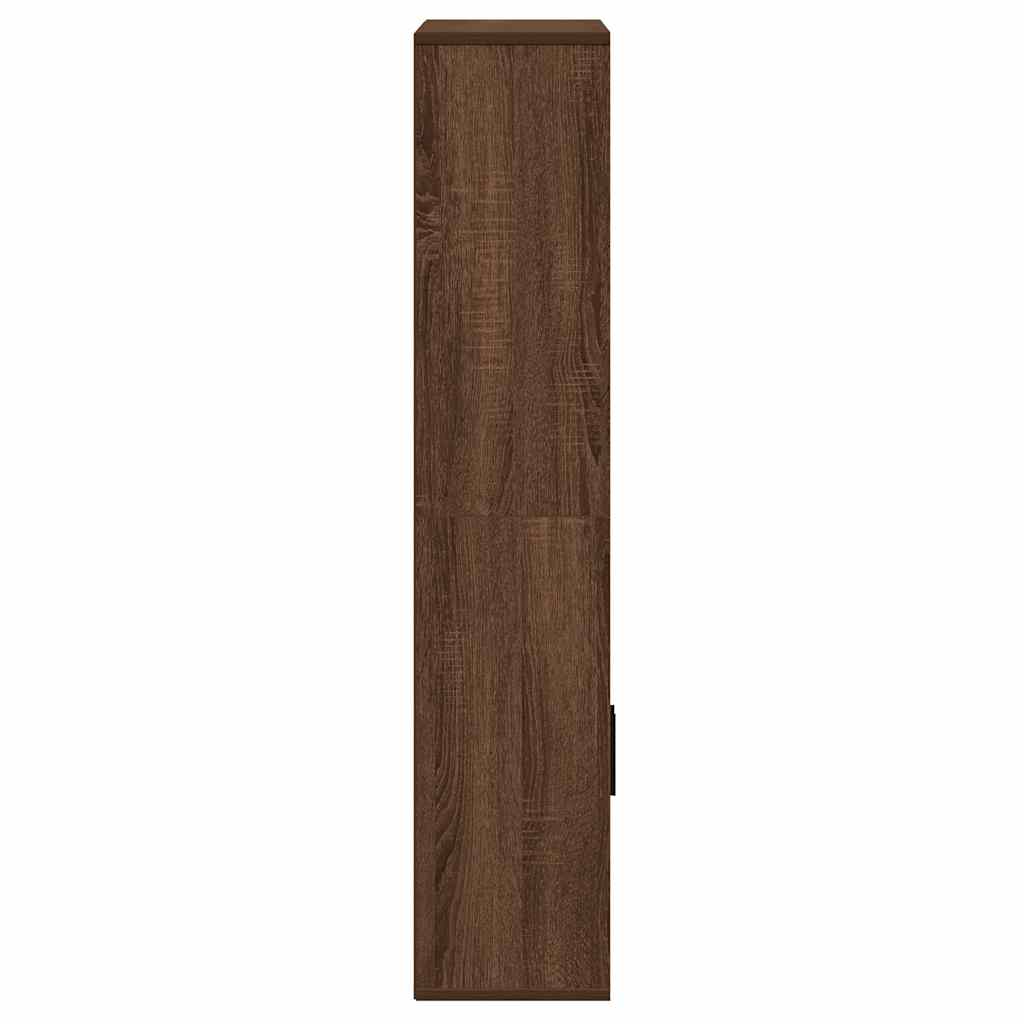 vidaXL Βιβλιοθήκη Καφέ Δρυς 60x24x120 εκ. από Επεξεργασμένο Ξύλο