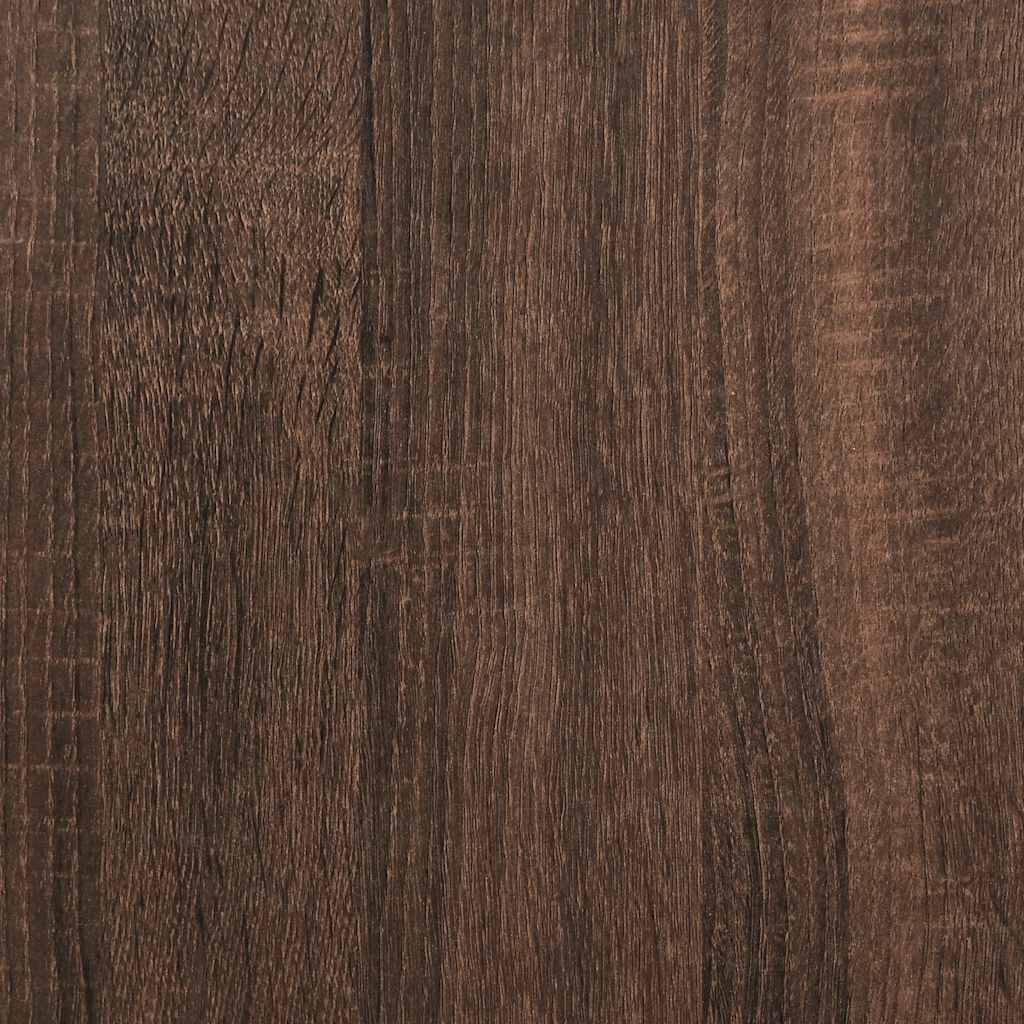 vidaXL Βιβλιοθήκη Καφέ Δρυς 60x24x120 εκ. από Επεξεργασμένο Ξύλο