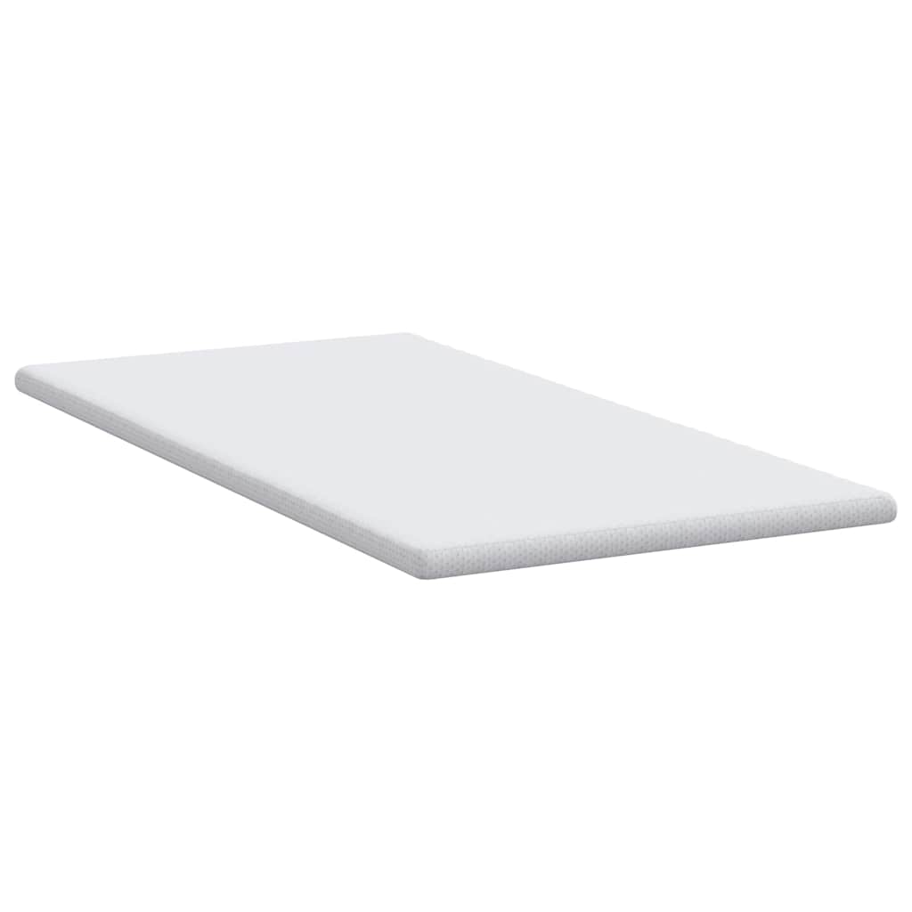 vidaXL Στρώμα επικάλυψης Λευκό 120 x 200 cm Υφασμα Jacquard