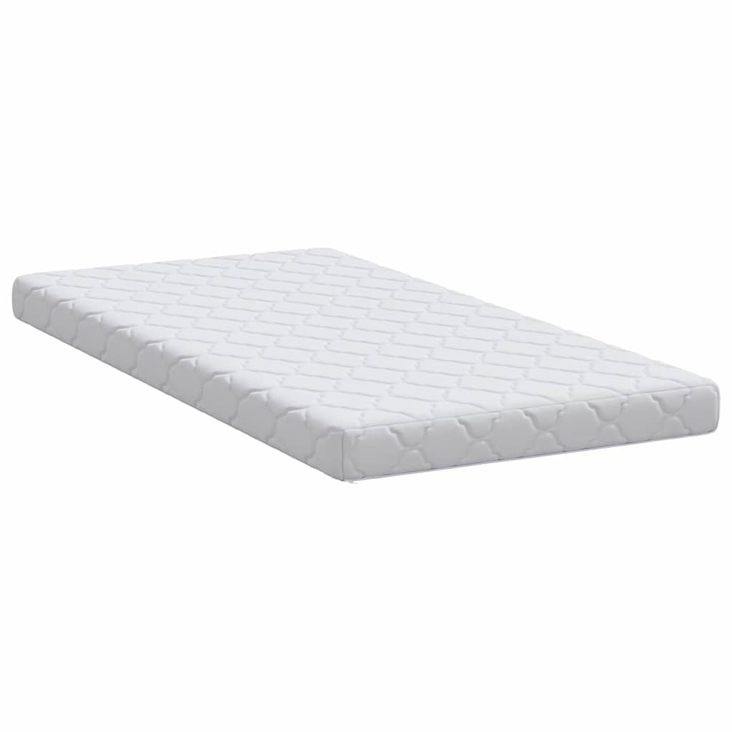 vidaXL Στρώμα Λευκό 80 x 160 cm Ζακάρ ύφασμα