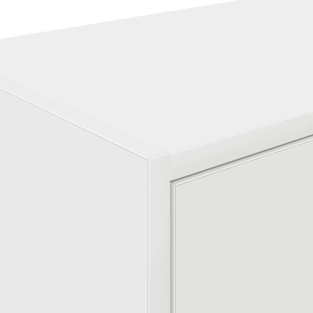 vidaXL ντουλάπια τοίχου γκαράζ 2 τεμ. Λευκά από Επεξεργασμένο Ξύλο