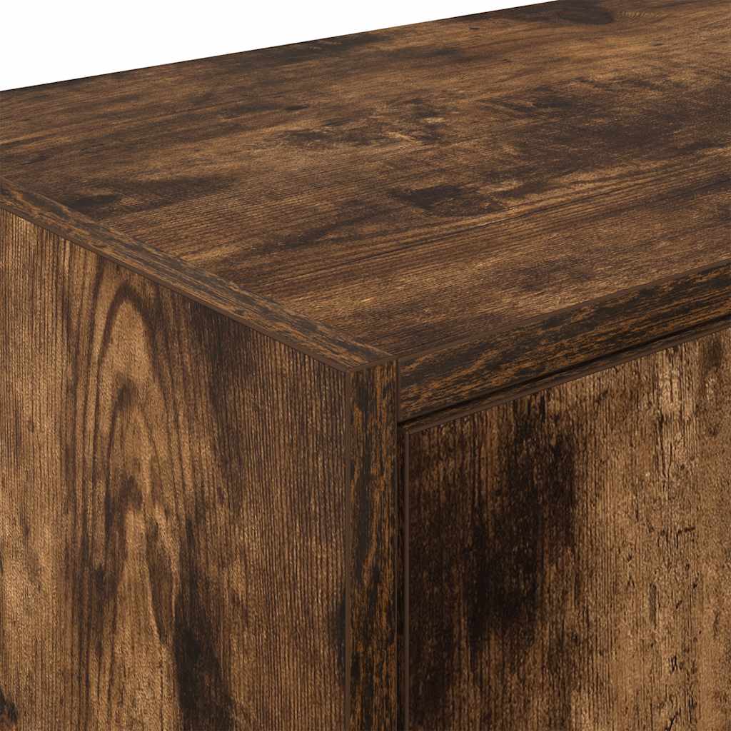 vidaXL ντουλάπι τοίχου γκαράζ καπνιστή δρυς κατασκευασμένο από ξύλο