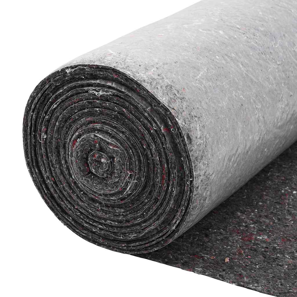vidaXL Αντιολισθητικό μαλλί ζωγράφου 25 m 220 g/m² Γκρι