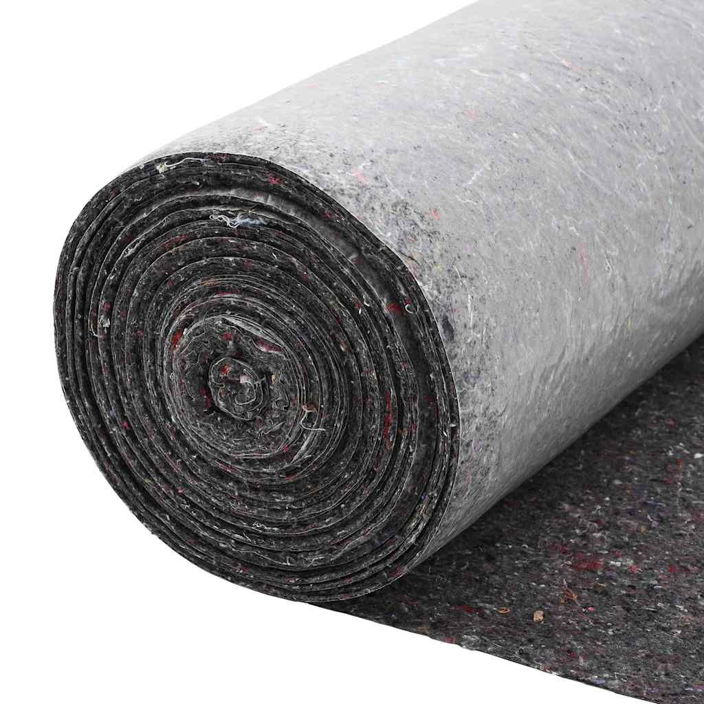 vidaXL Αντιολισθητικό μαλλί ζωγράφου 25 m 280 g/m² Γκρι
