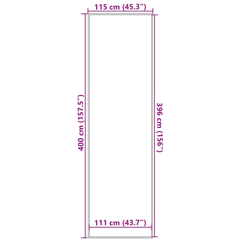 vidaXL Πατάκι Εισόδου Ανθρακί 115x400 εκ.