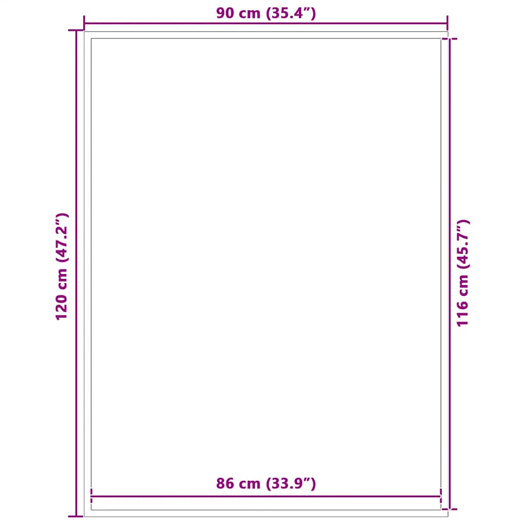 vidaXL Στρώμα πόρτας Ριγέ μαύρο και γκρι 90x120 cm