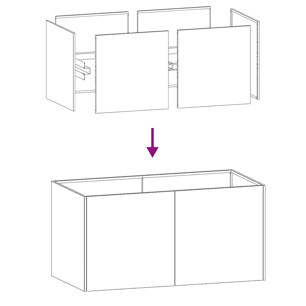 vidaXL Ζαρντινιέρα Λευκή 80x40x40 εκ. από Χάλυβα Ψυχρής Έλασης