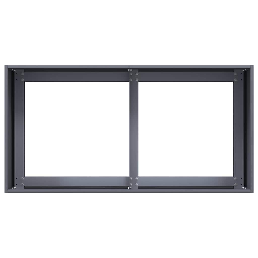 vidaXL Ζαρντινιέρα Ανθρακί 80x40x40 εκ. από Χάλυβα Ψυχρής Έλασης