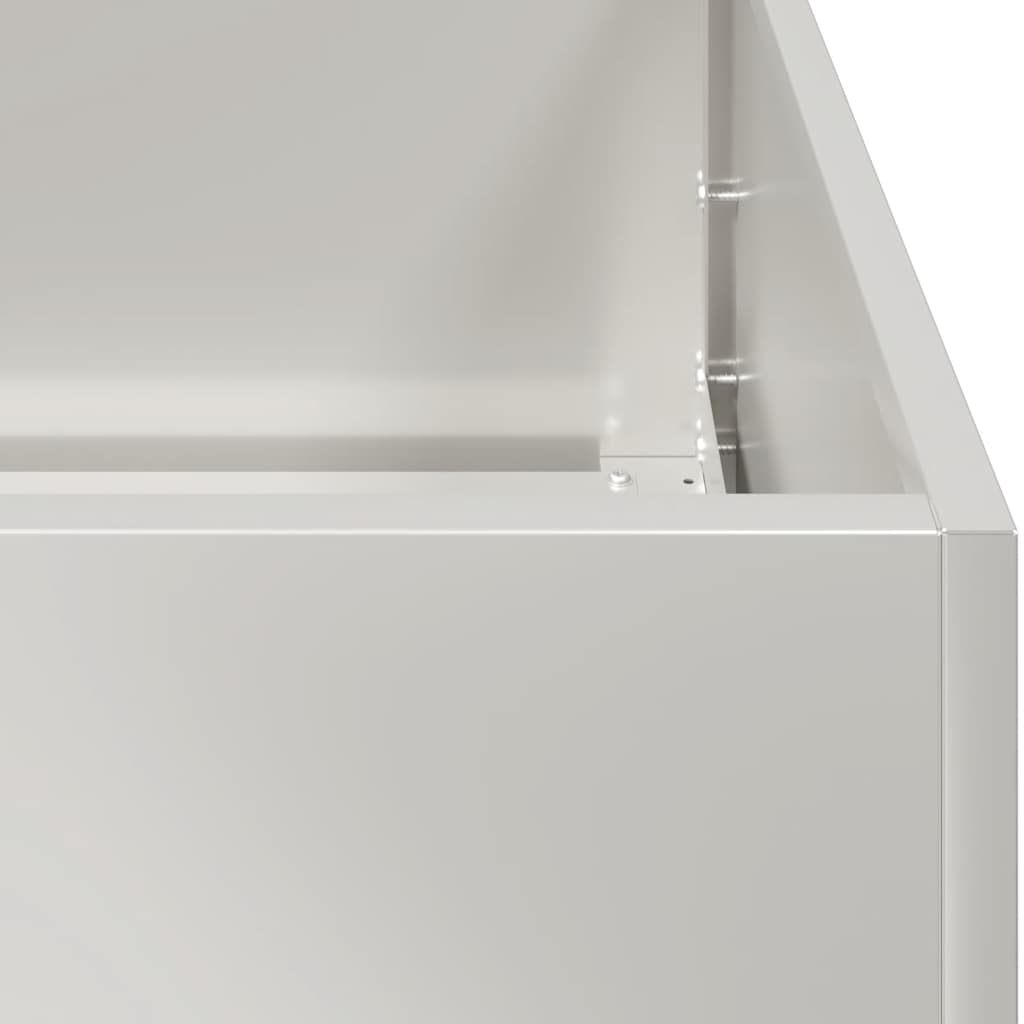 vidaXL Ζαρντινιέρα 40x40x80 εκ. από Ανοξείδωτο Ατσάλι