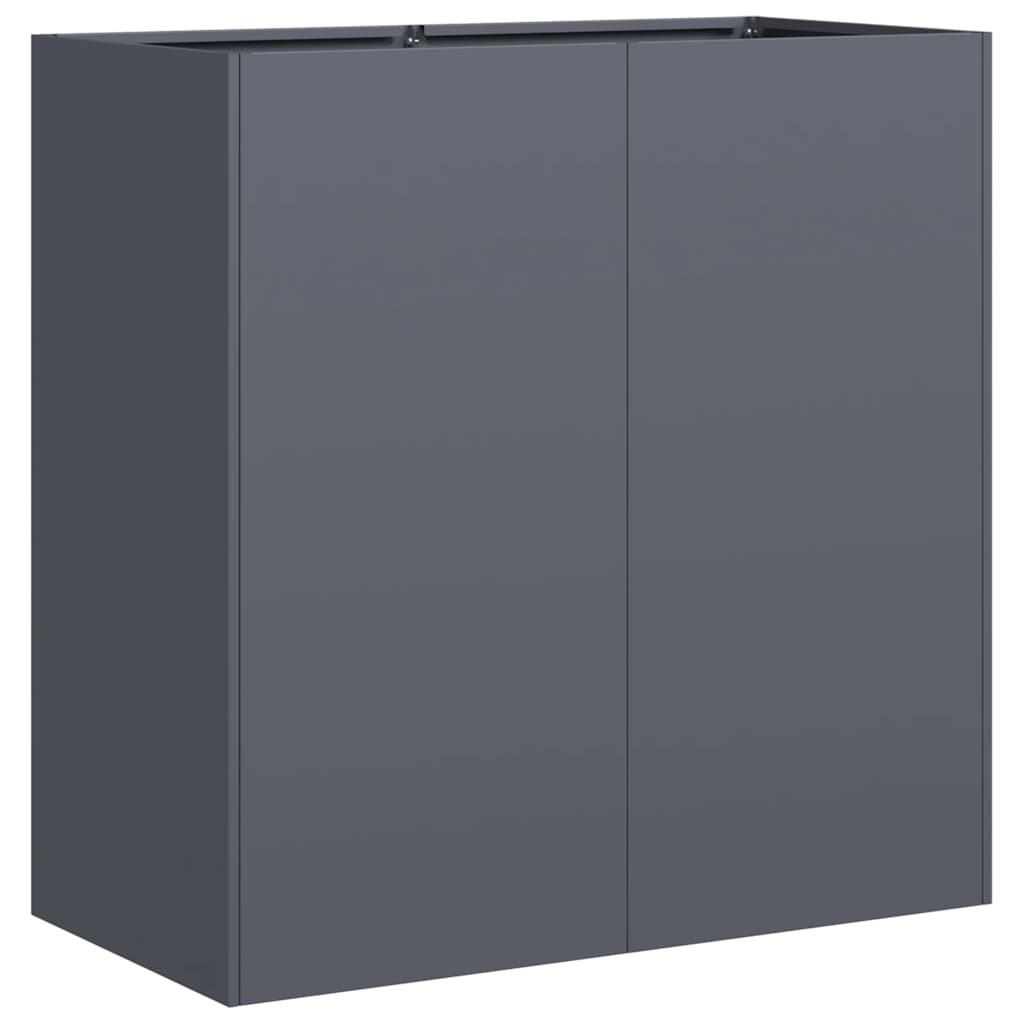 vidaXL Ζαρντινιέρα Ανθρακί 80x40x80 εκ. από Χάλυβα Ψυχρής Έλασης