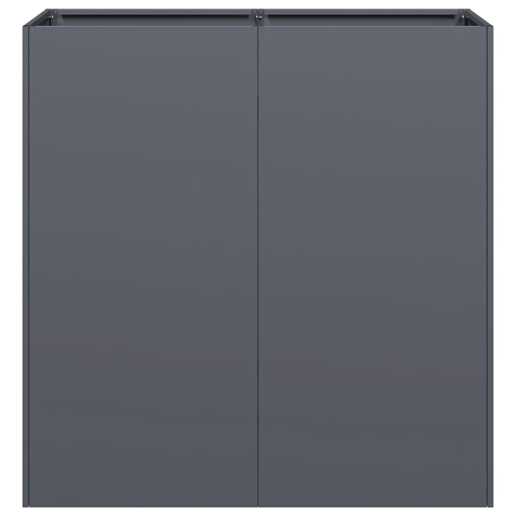 vidaXL Ζαρντινιέρα Ανθρακί 80x40x80 εκ. από Χάλυβα Ψυχρής Έλασης