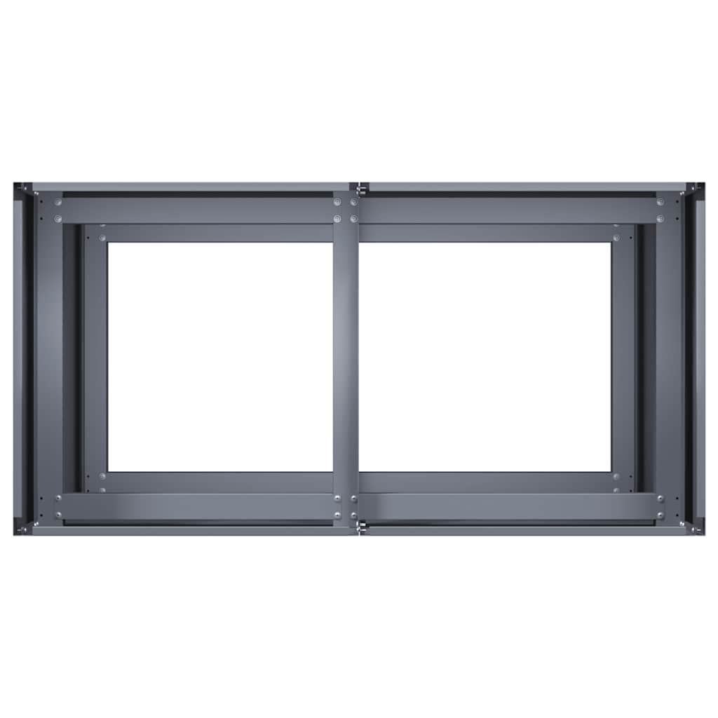 vidaXL Ζαρντινιέρα Ανθρακί 80x40x80 εκ. από Χάλυβα Ψυχρής Έλασης