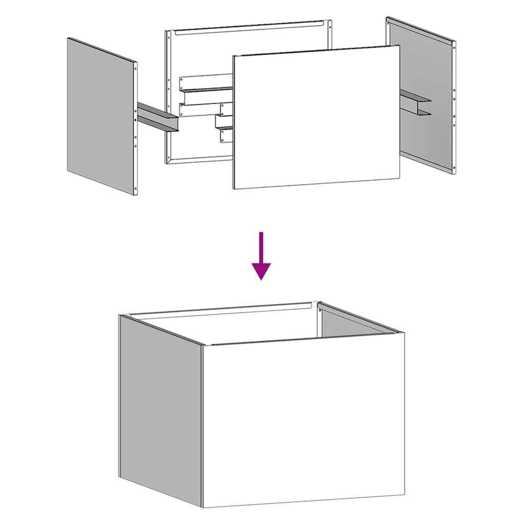 vidaXL Ζαρντινιέρα Λευκή 40x40x30 εκ. από Χάλυβα
