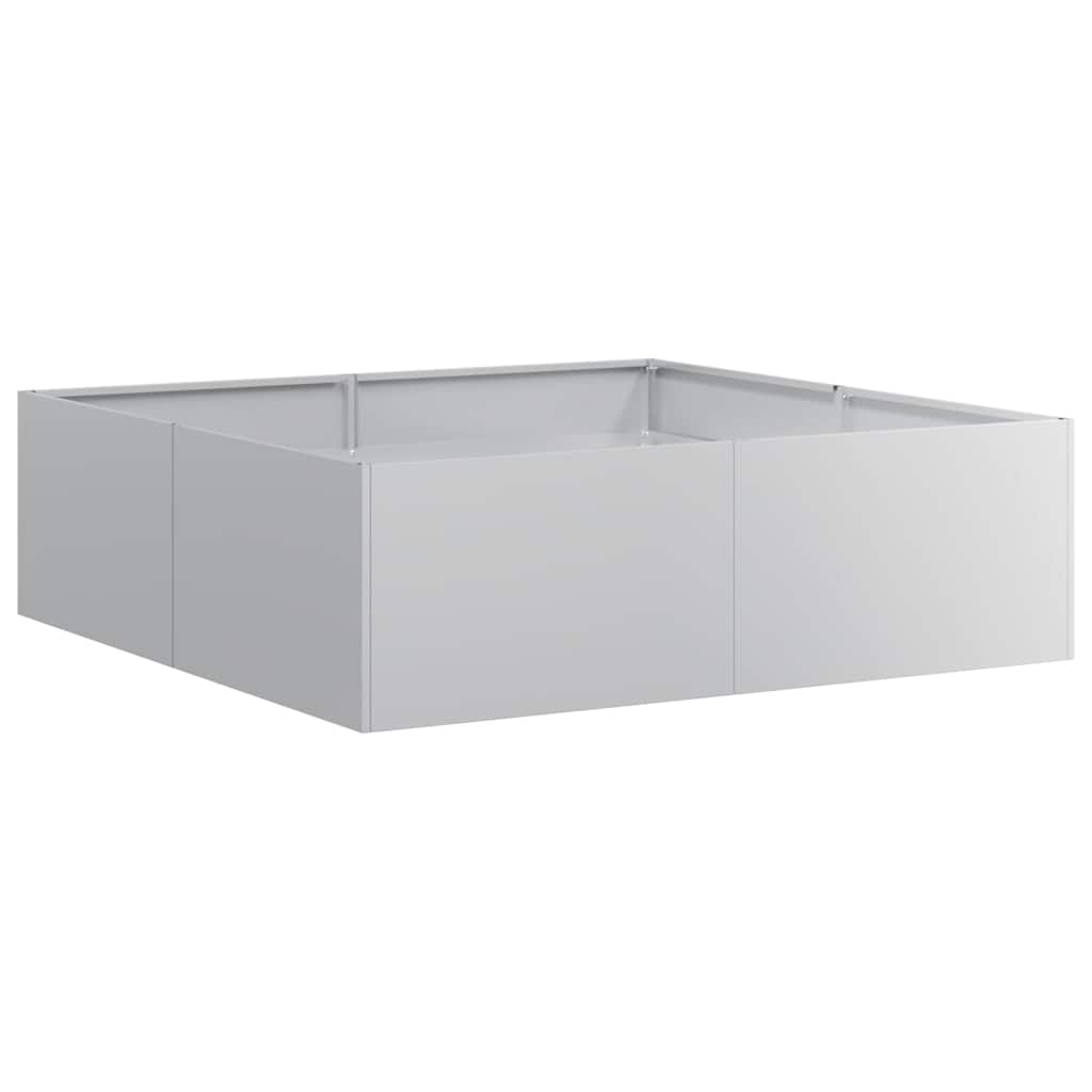 vidaXL Ζαρντινιέρα 100x100x30 εκ. από Γαλβανισμένο Ατσάλι
