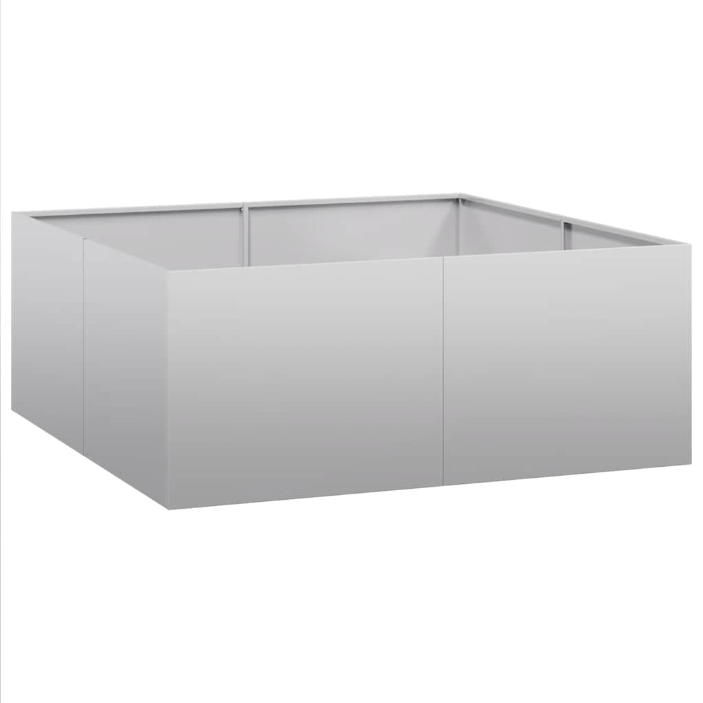 vidaXL Ζαρντινιέρα 100x100x40 εκ. από Γαλβανισμένο Ατσάλι