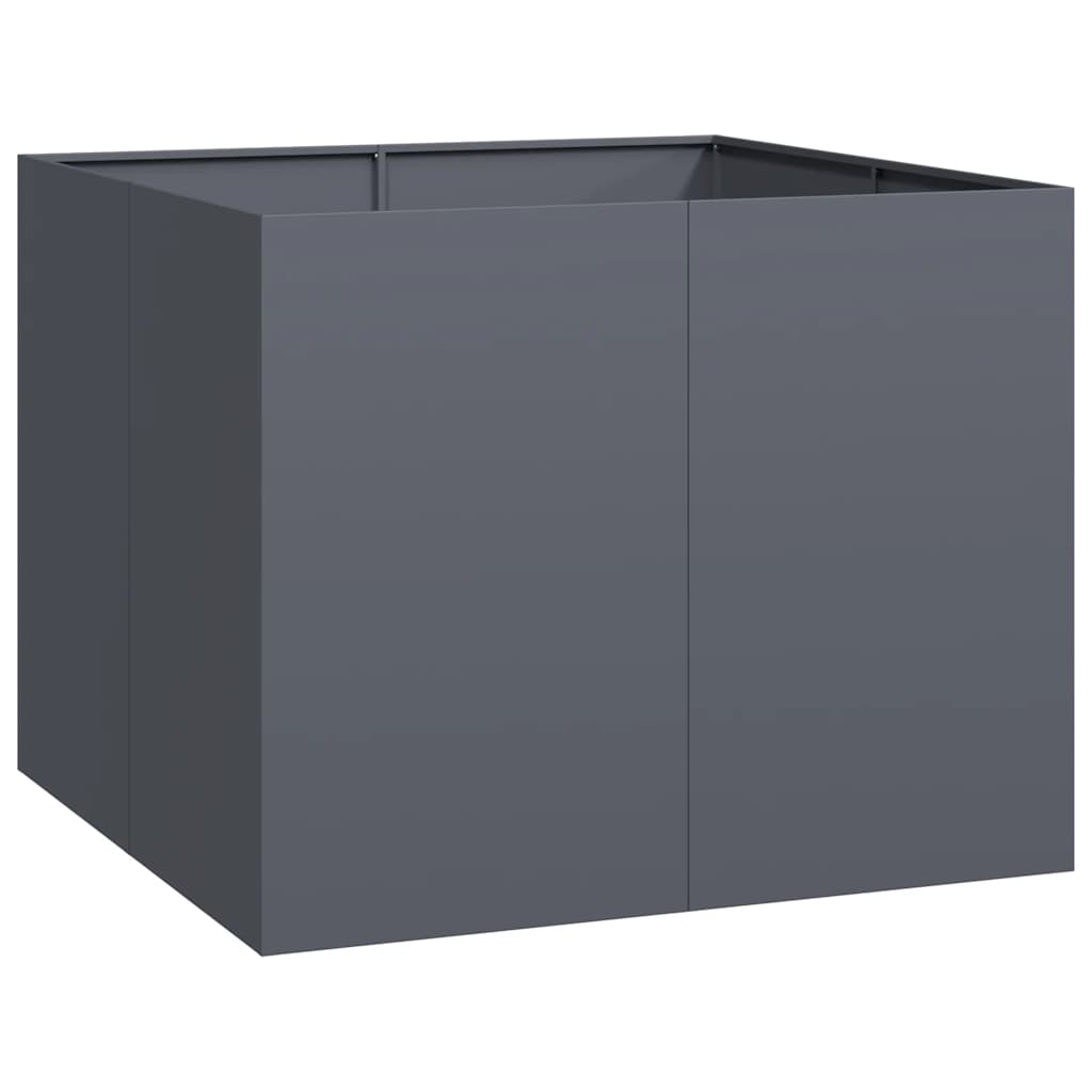 vidaXL Ζαρντινιέρα Ανθρακί 100x100x80 εκ. από Χάλυβα