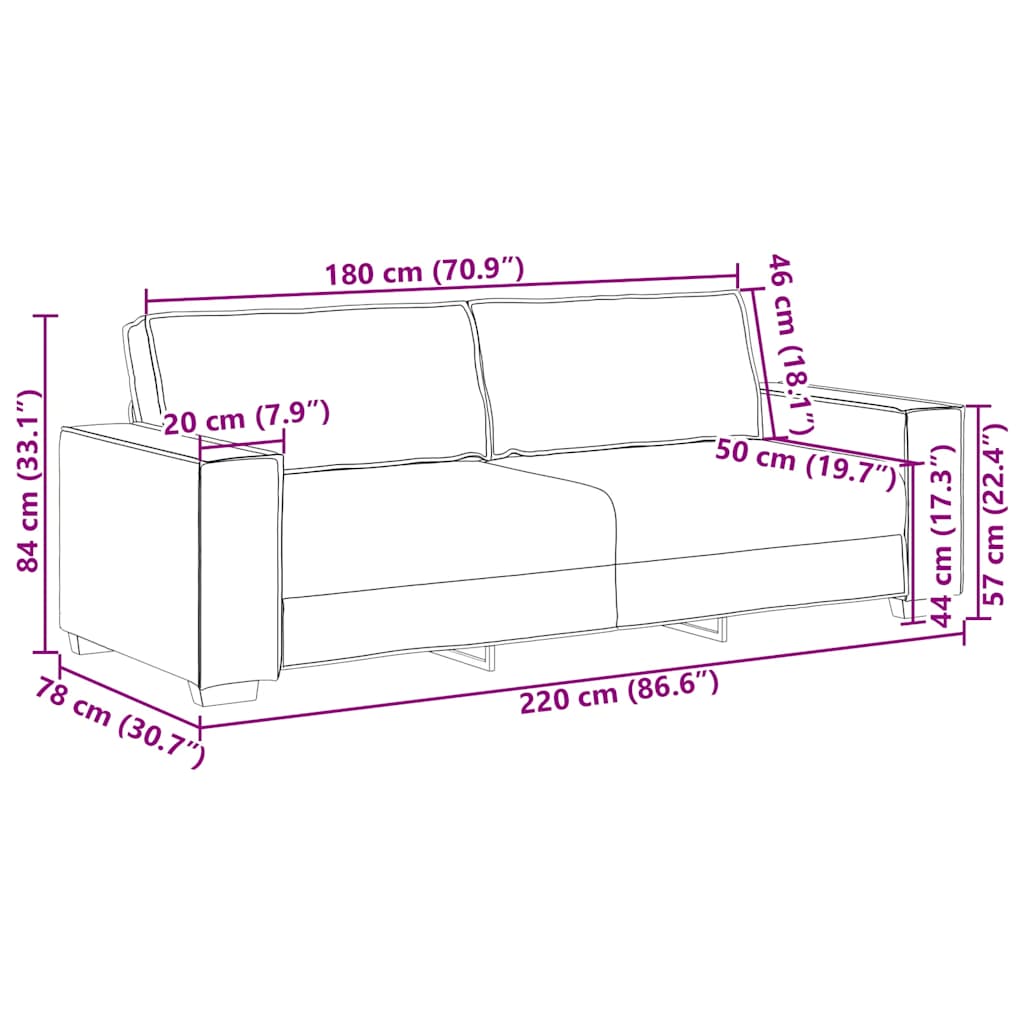 vidaXL Σετ Καναπέδων 2 Τεμαχίων με Μαξιλάρια, Κόκκινο Βελούδο