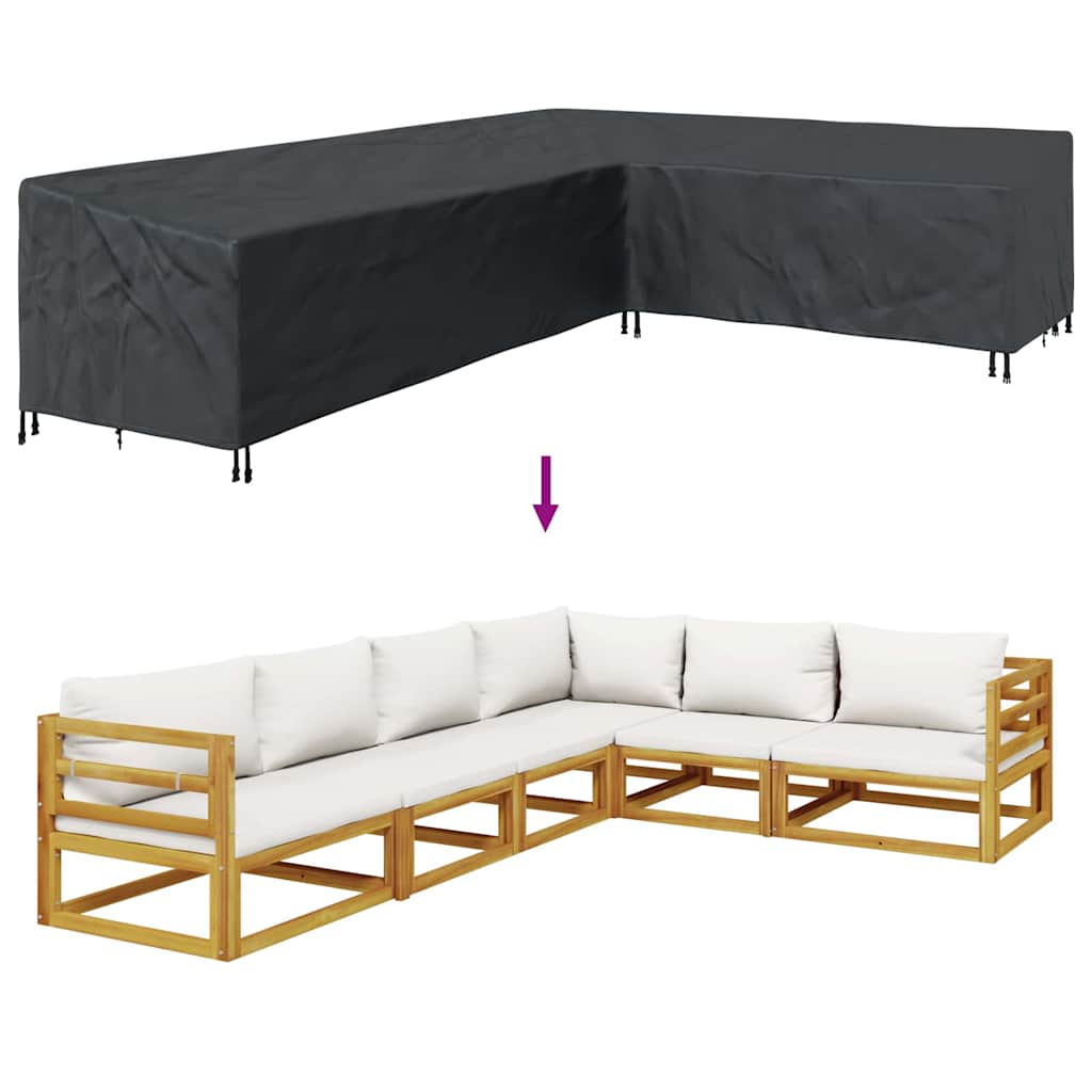 vidaXL Κάλυμμα επίπλων εξωτερικού χώρου 355 x 275 x 80 εκ.