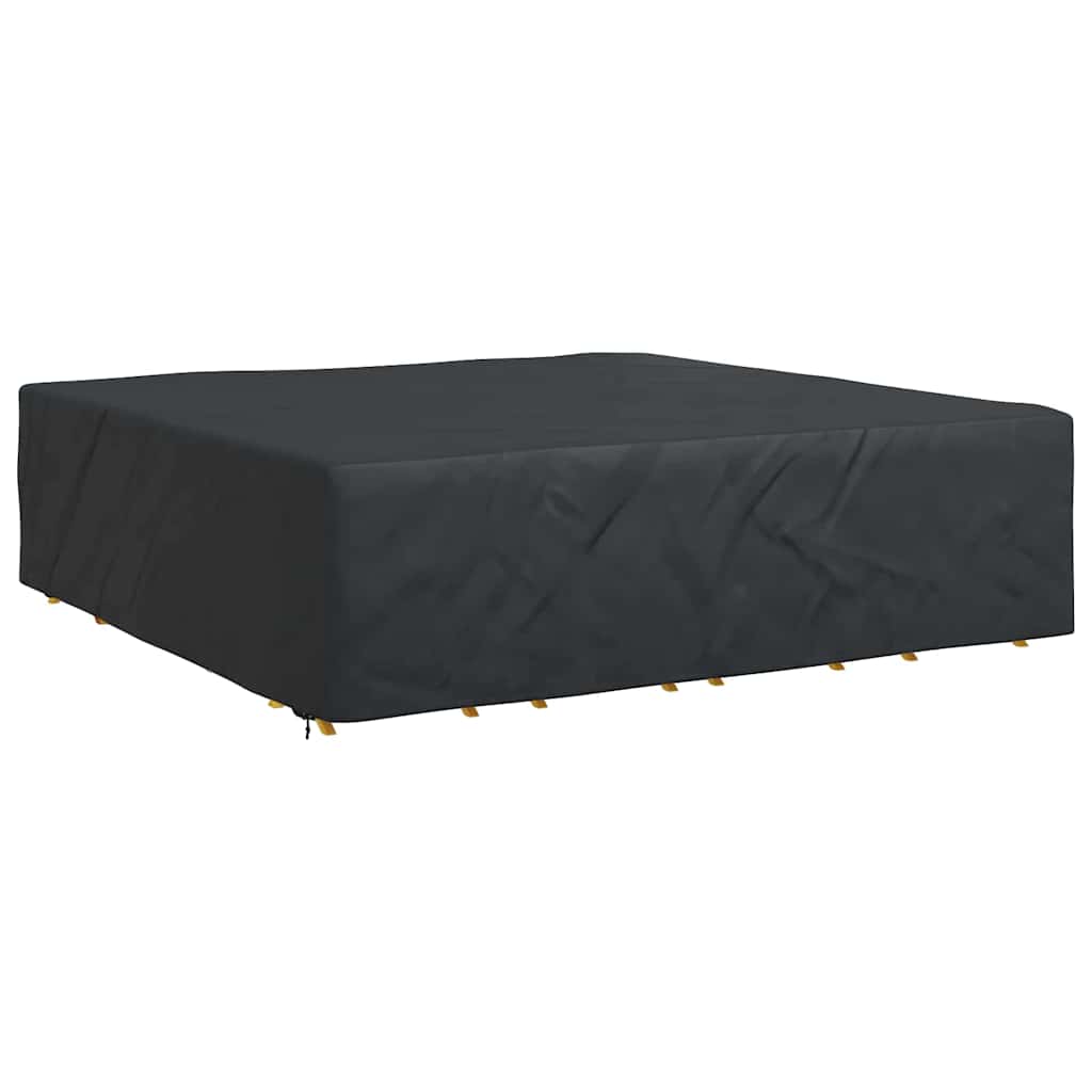vidaXL Κάλυμμα επίπλων εξωτερικού χώρου Μαύρο 275 x 275 x 70 εκ. 420D