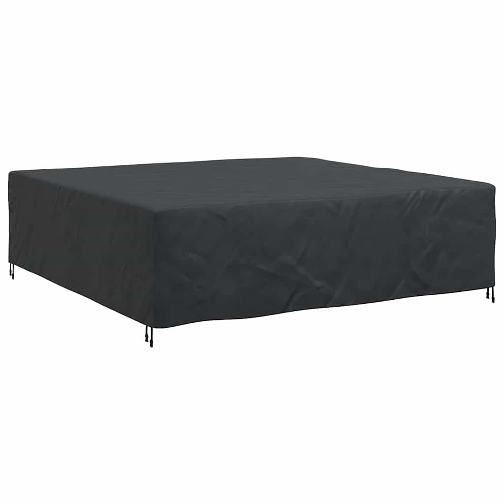 vidaXL Κάλυμμα επίπλων εξωτερικού χώρου Μαύρο 275 x 275 x 70 εκ. 600D
