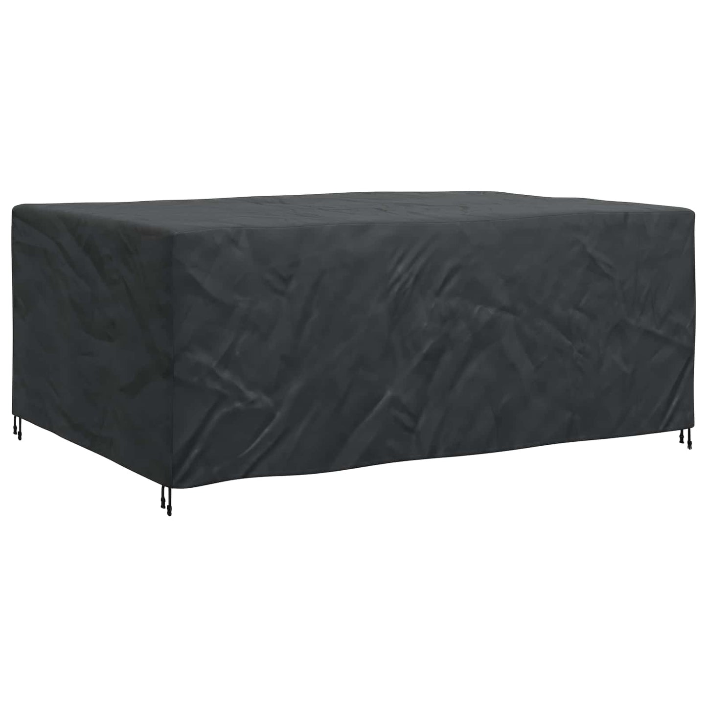 vidaXL Κάλυμμα επίπλων Μονόχρωμο Μαύρο 280 x 204 x 106 εκ. 600D
