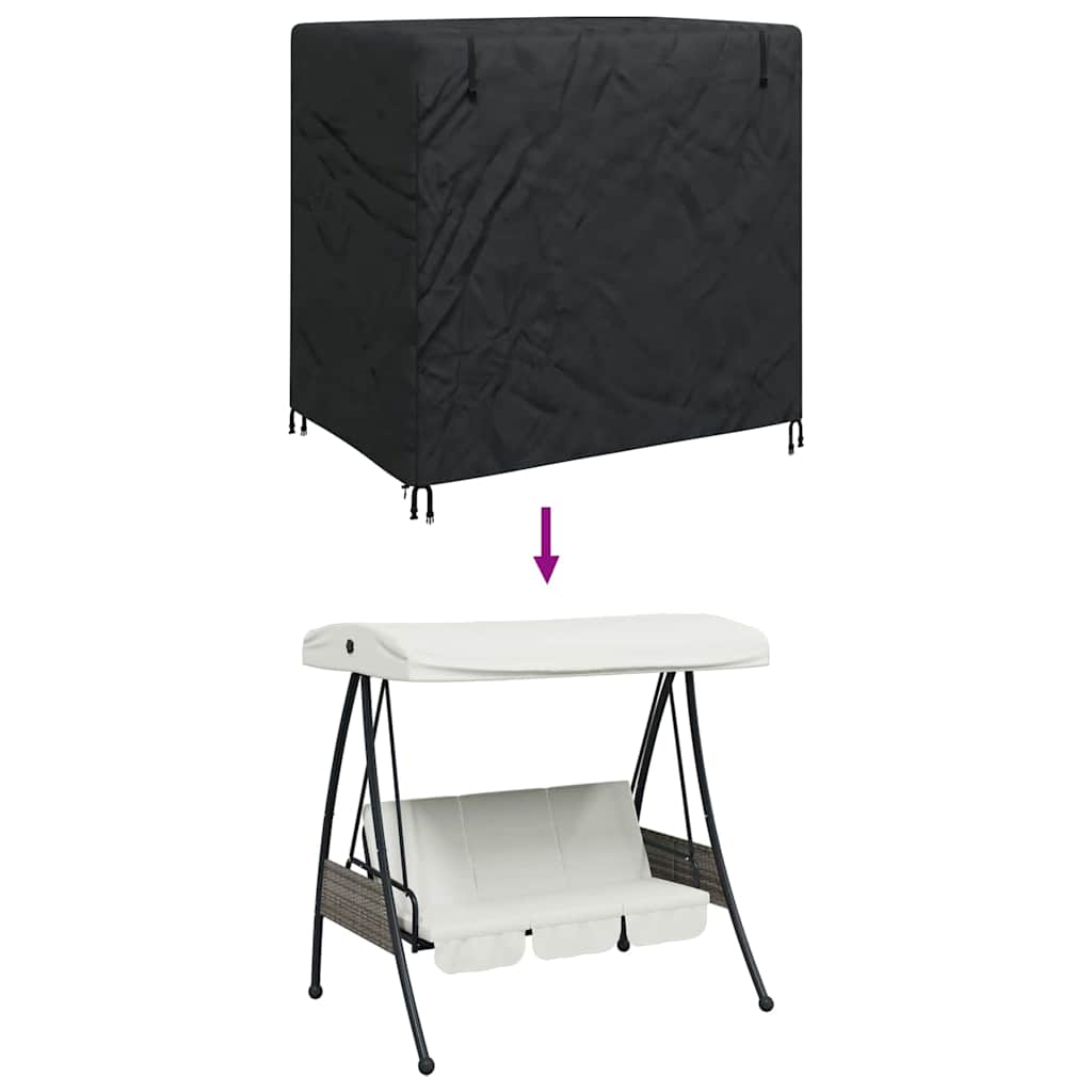 vidaXL Κάλυμμα Επίπλων Εξωτερικού Χώρου 175 x 125 x 160 εκ Ύφασμα 600D