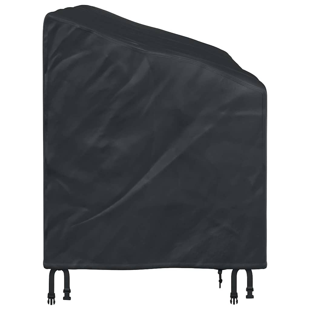 vidaXL Κάλυμμα Παγκάκι Κήπου Μαύρο 185 x 85 x 65 / 94 εκ Ύφασμα 210D