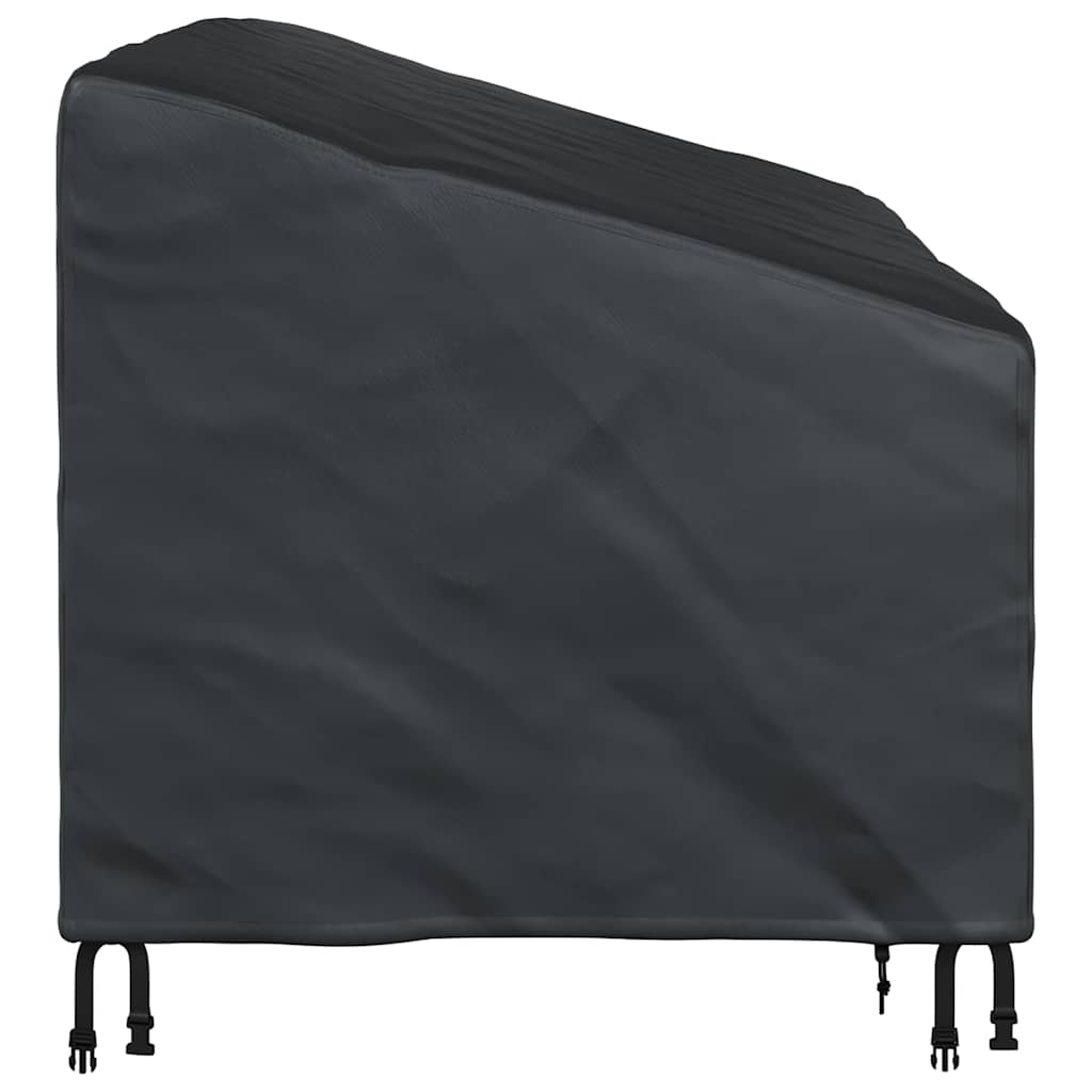 vidaXL Κάλυμμα Παγκάκι Κήπου Μαύρο 160 x 100 x 61 / 89 εκ Ύφασμα 420D