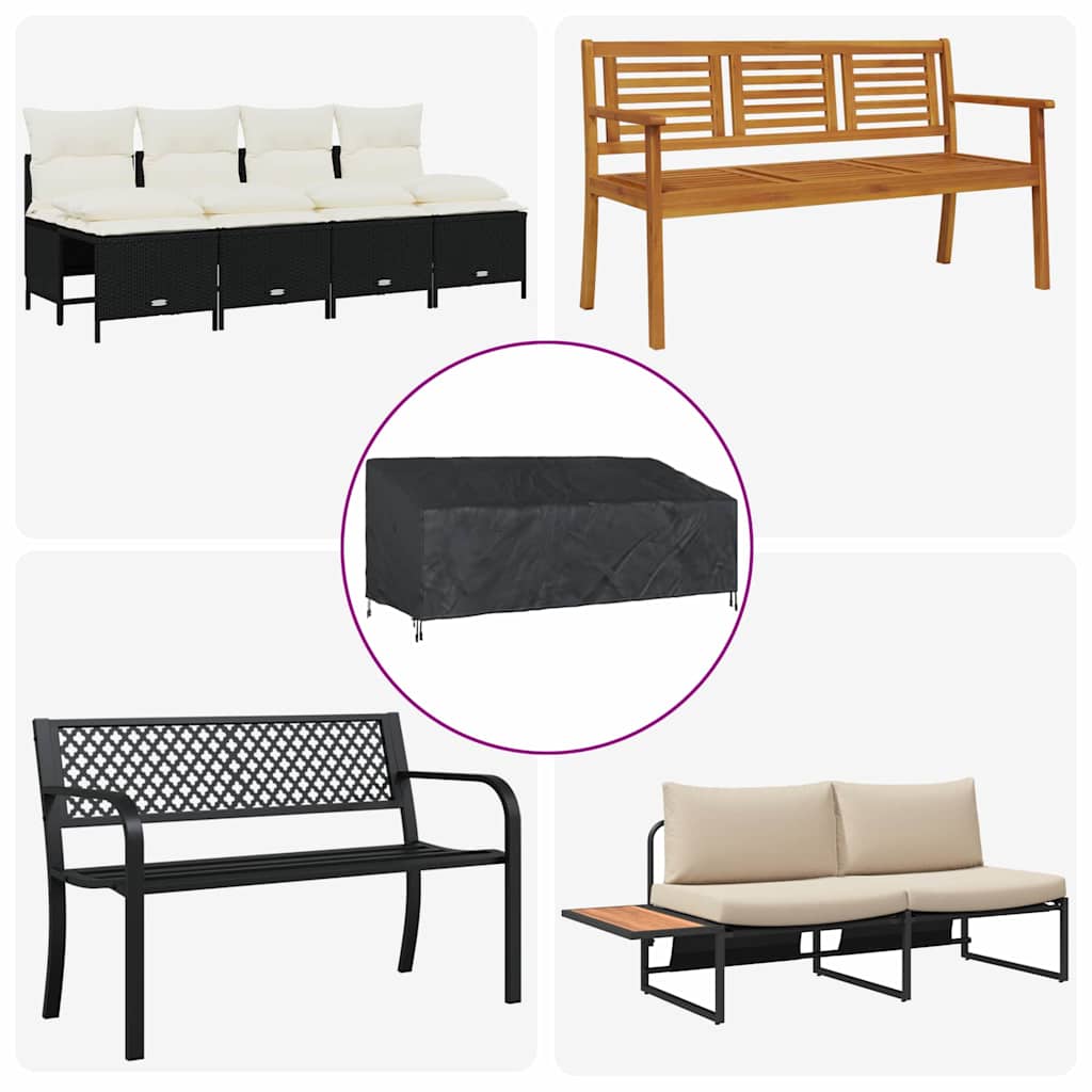 vidaXL Κάλυμμα Παγκάκι Κήπου 200 x 100 x 89 εκ 210D ύφασμα οξφόρδης