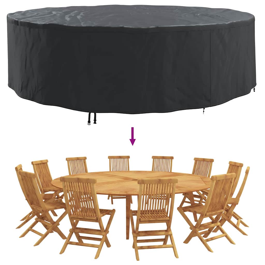 vidaXL Κάλυμμα επίπλων εξωτερικού χώρου 320 x 320 x 85 εκ. Ύφασμα 210D