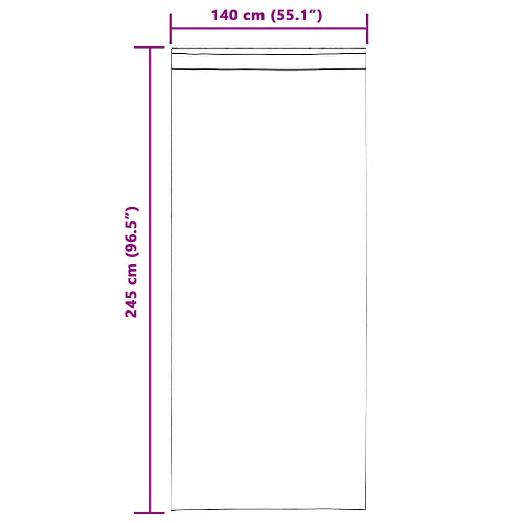 Curtains Blackout vidaXL με κορδόνι 2 τεμ Σούπερ Ανοιχτό Γκρι Βελούδο
