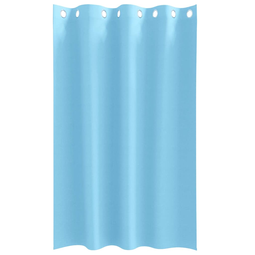 vidaXL Κουρτίνες με κουρτίνες 2 pcs Γαλάζιο 175 x 140 εκ. Πολυεστέρας