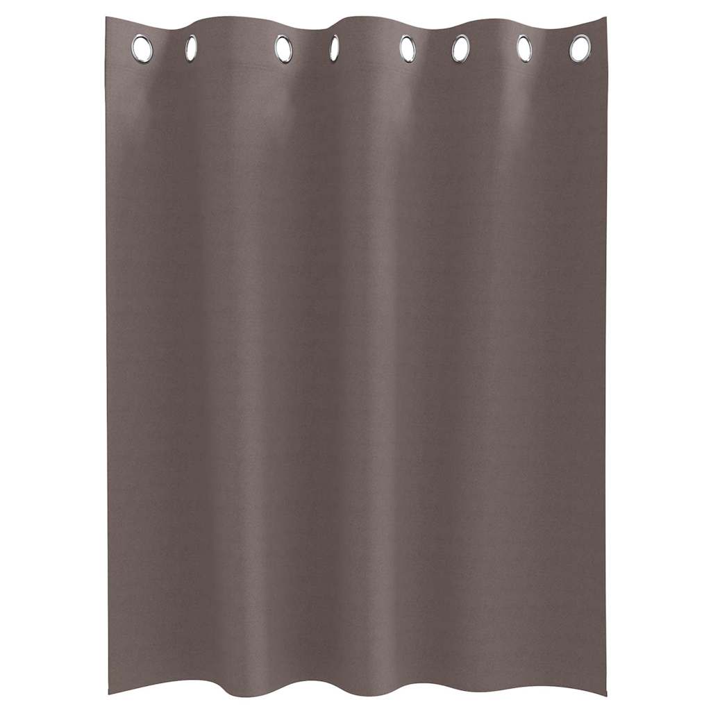 vidaXL Κουρτίνες 2 pcs Σκούρο καφέ Σκούρο καφέ 140 x 140 cm