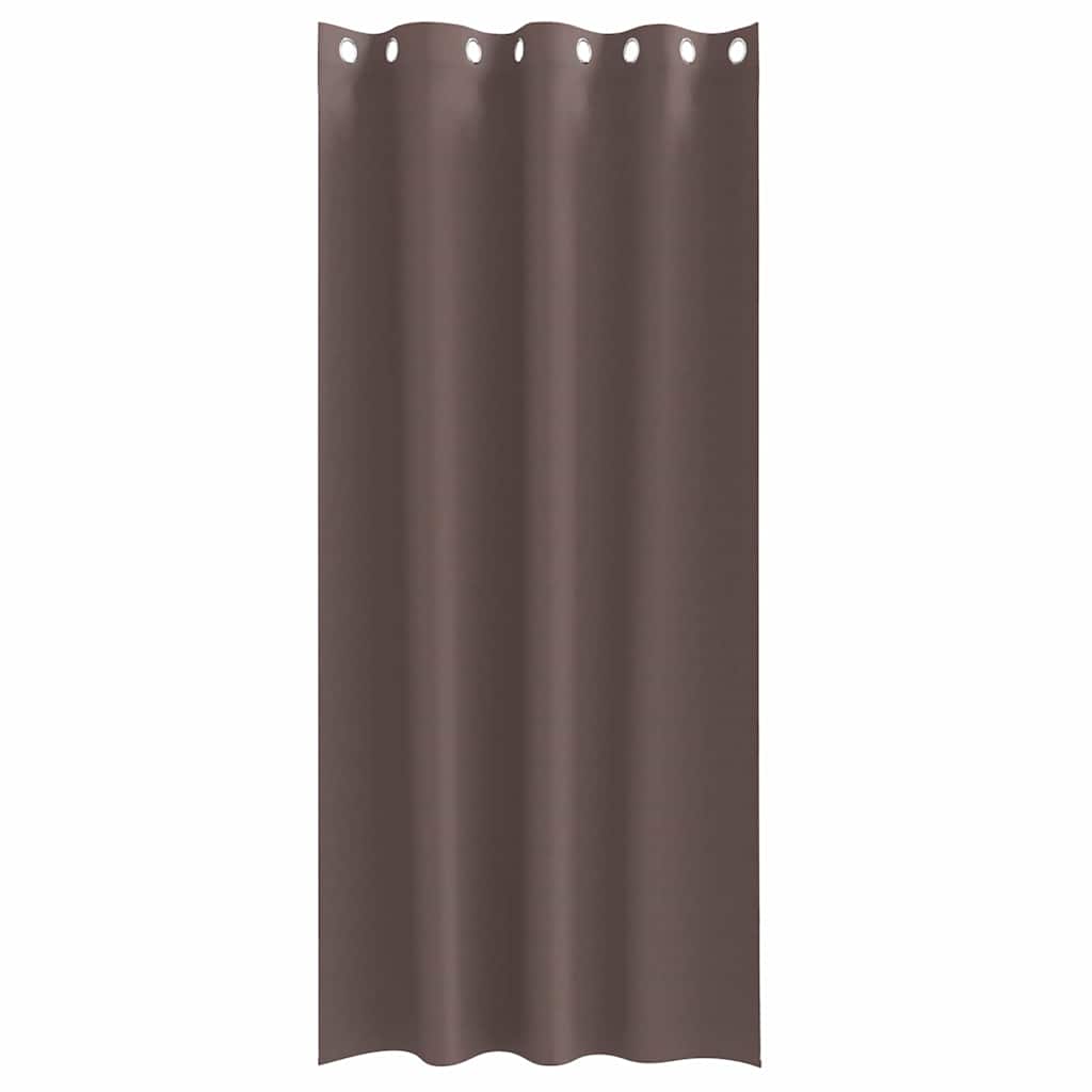 vidaXL Κουρτίνες 2 pcs Σκούρο καφέ Σκούρο καφέ 225 x 140 εκ.