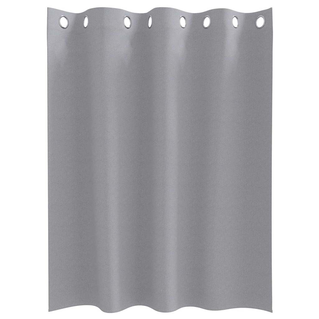 vidaXL Κουρτίνες 2 pcs Ανοιχτό γκρι 140 x 140 cm Πολυεστέρας