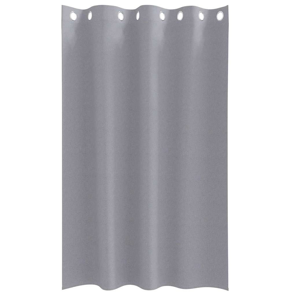 vidaXL Κουρτίνες 2 pcs Ανοιχτό γκρι 175 x 140 εκ. Πολυεστέρας