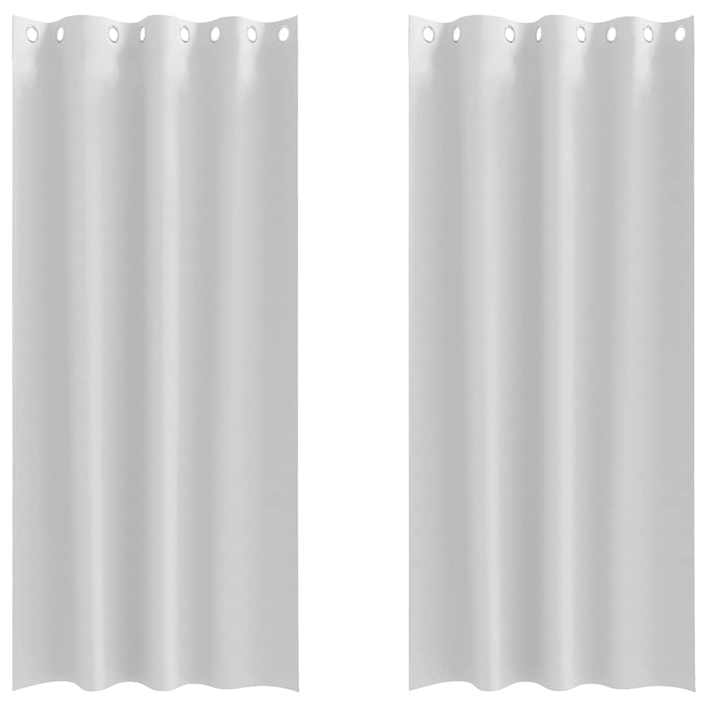 vidaXL Κουρτίνες 2 pcs Ανοιχτό Γκρι 225 x 140 εκ. Πολυεστέρας