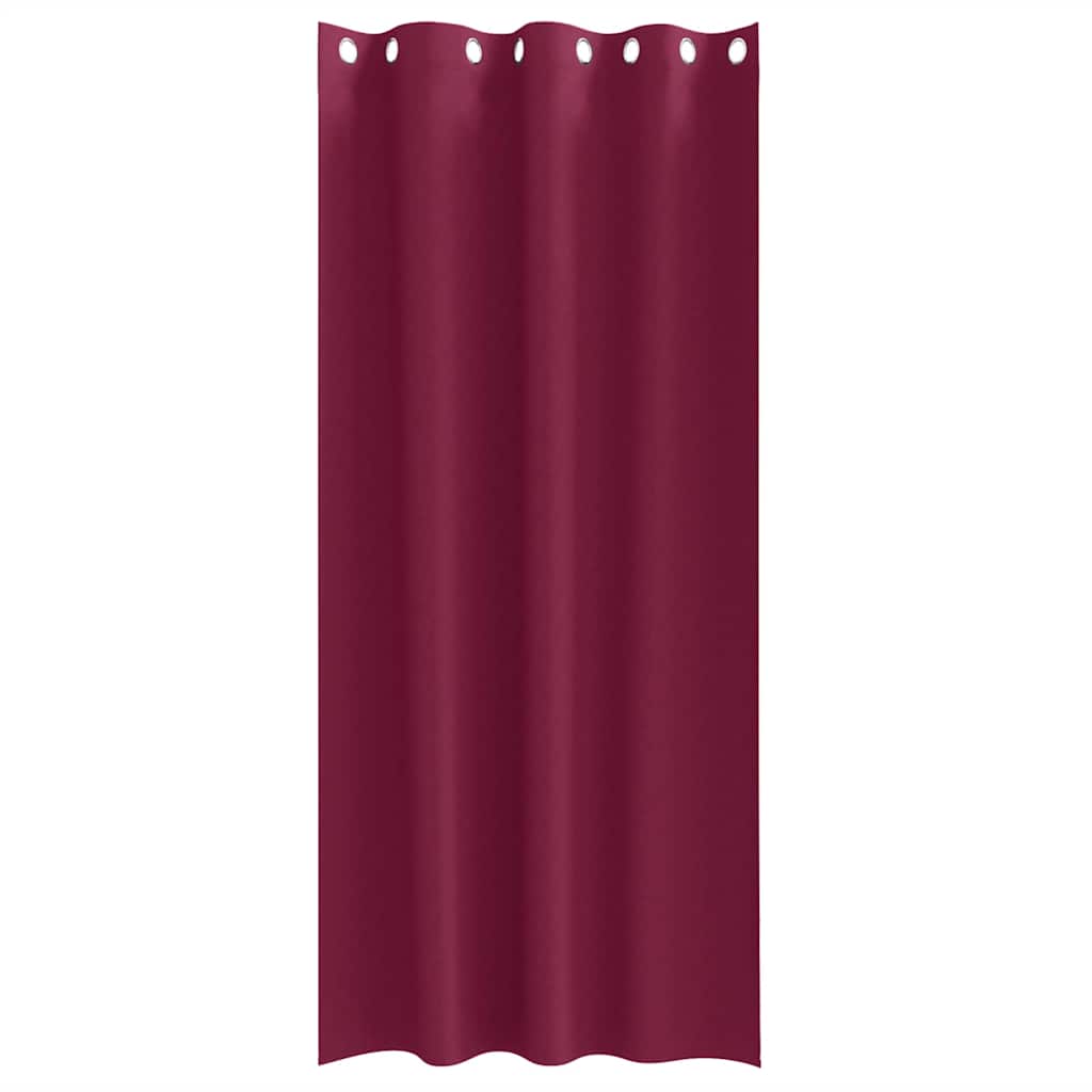 vidaXL Κουρτίνες με κουρτίνες 2 pcs Κόκκινο 225 x 140 εκ. Πολυεστέρας