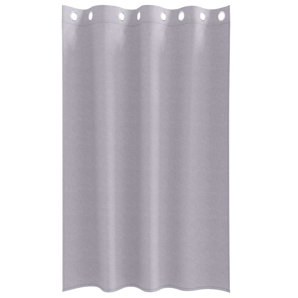 vidaXL Κουρτίνες 2 pcs Μεταλλικό Γκρι 175 x 140 εκ. Πολυεστέρας