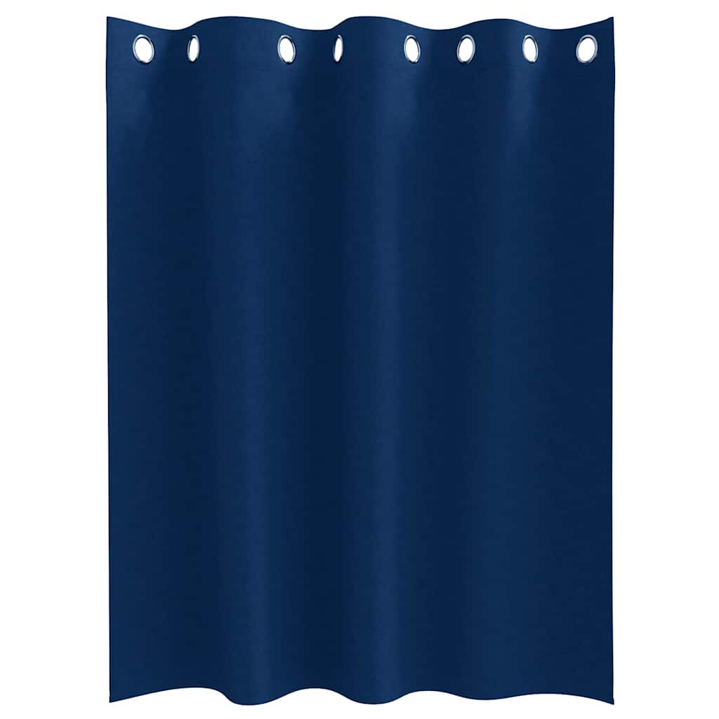 vidaXL Κουρτίνες 2 pcs Σκούρο Μπλε 140 x 140 cm Πολυεστέρας