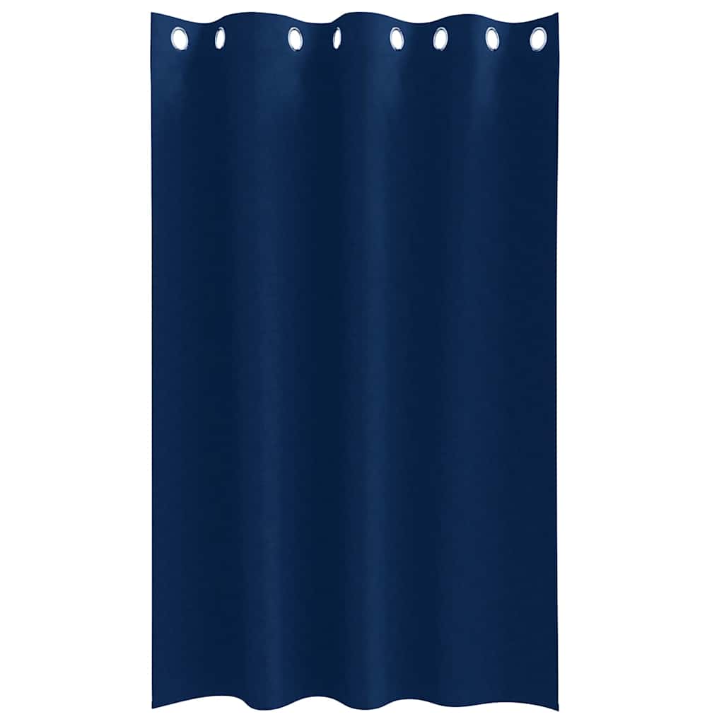 vidaXL Κουρτίνες 2 pcs Σκούρο Μπλε 175 x 140 εκ. Πολυεστέρας