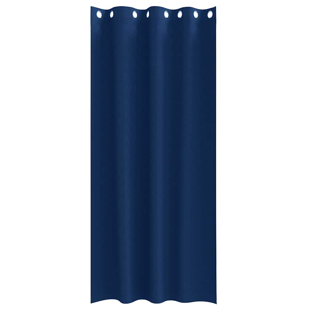 vidaXL Κουρτίνες 2 pcs Σκούρο Μπλε 260 x 140 εκ. Πολυεστέρας