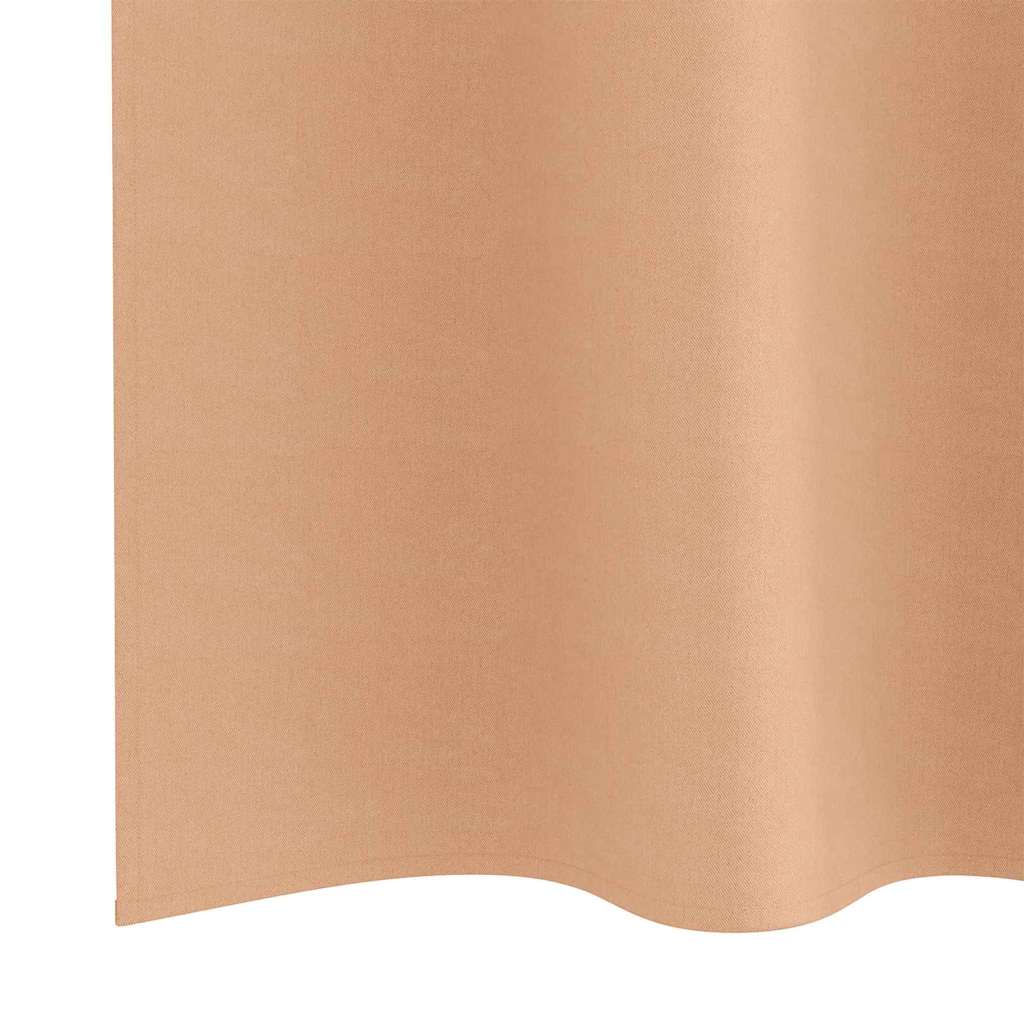 vidaXL Κουρτίνες 2 pcs Ανοιχτό καφέ 260 x 140 εκ. Πολυεστέρας