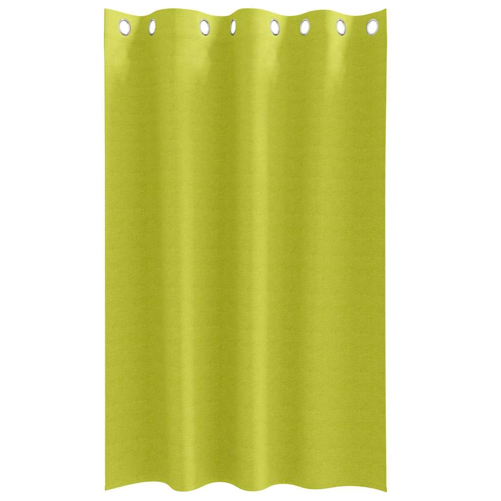 vidaXL Κουρτίνες με κουρτίνες 2 pcs Λαχανί 175 x 140 εκ. Πολυεστέρας