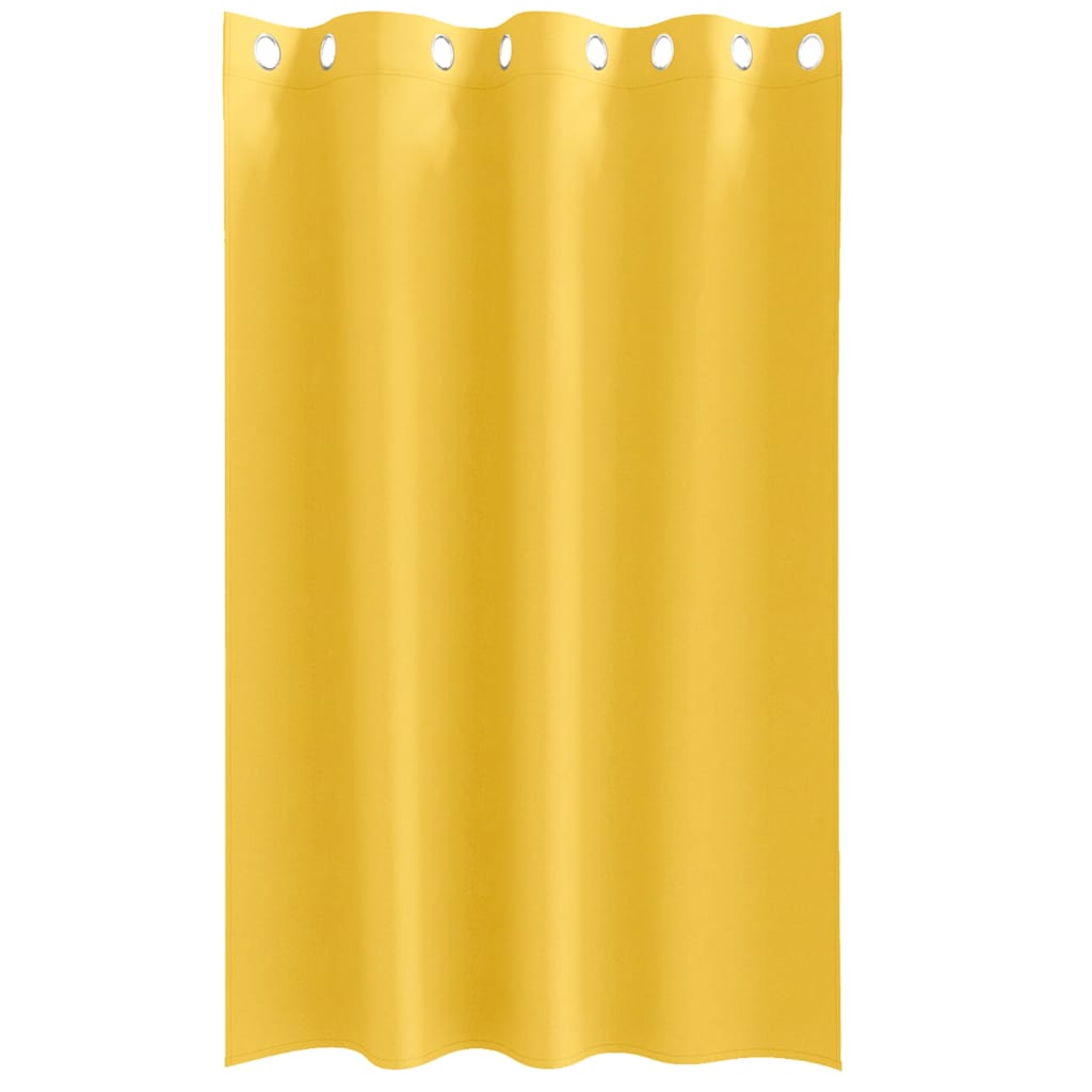 vidaXL Κουρτίνες 2 pcs κίτρινο μουσταρδί 175 x 140 εκ. Πολυεστέρας
